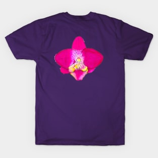 Orchid in Fuchsia and Yellow T-Shirt